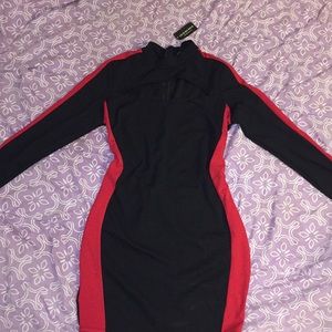 Plus size Davis color block dress